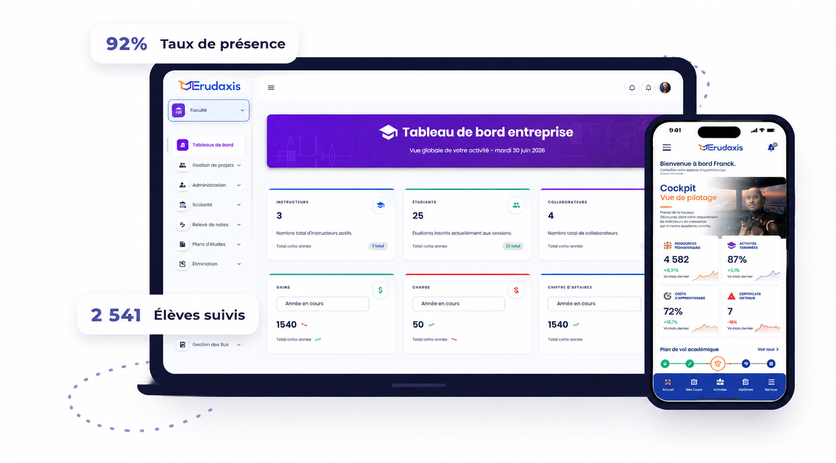 ERP éducatif erudaxis
